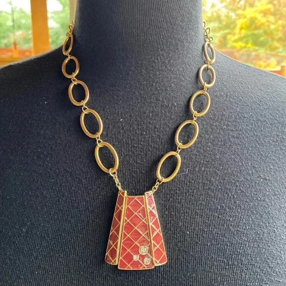 Source Unknown Jewelry - Gold /  Rhinestone Necklace